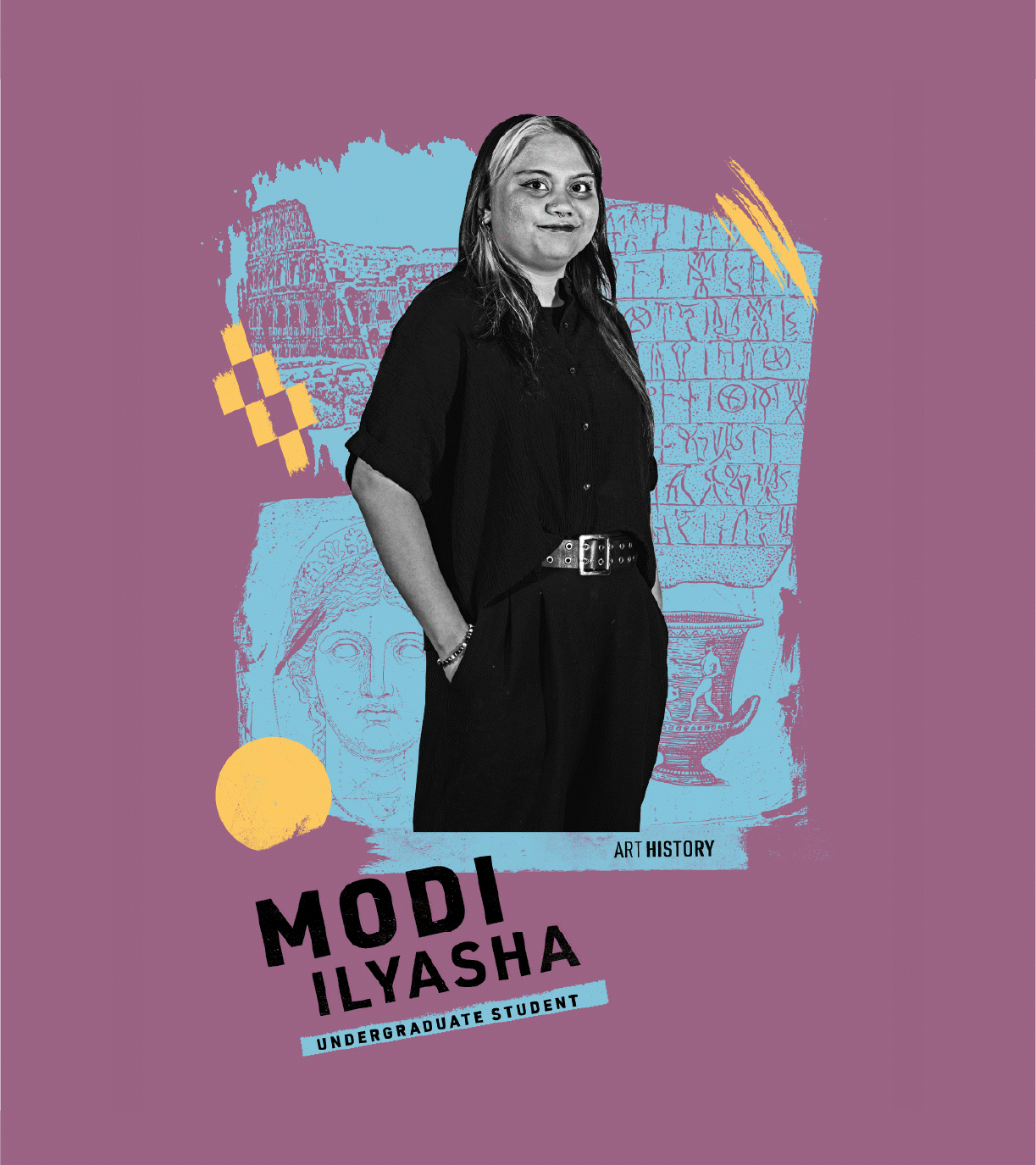 Collage gif animation of the students and faculty members being celebrated in this campaign.  