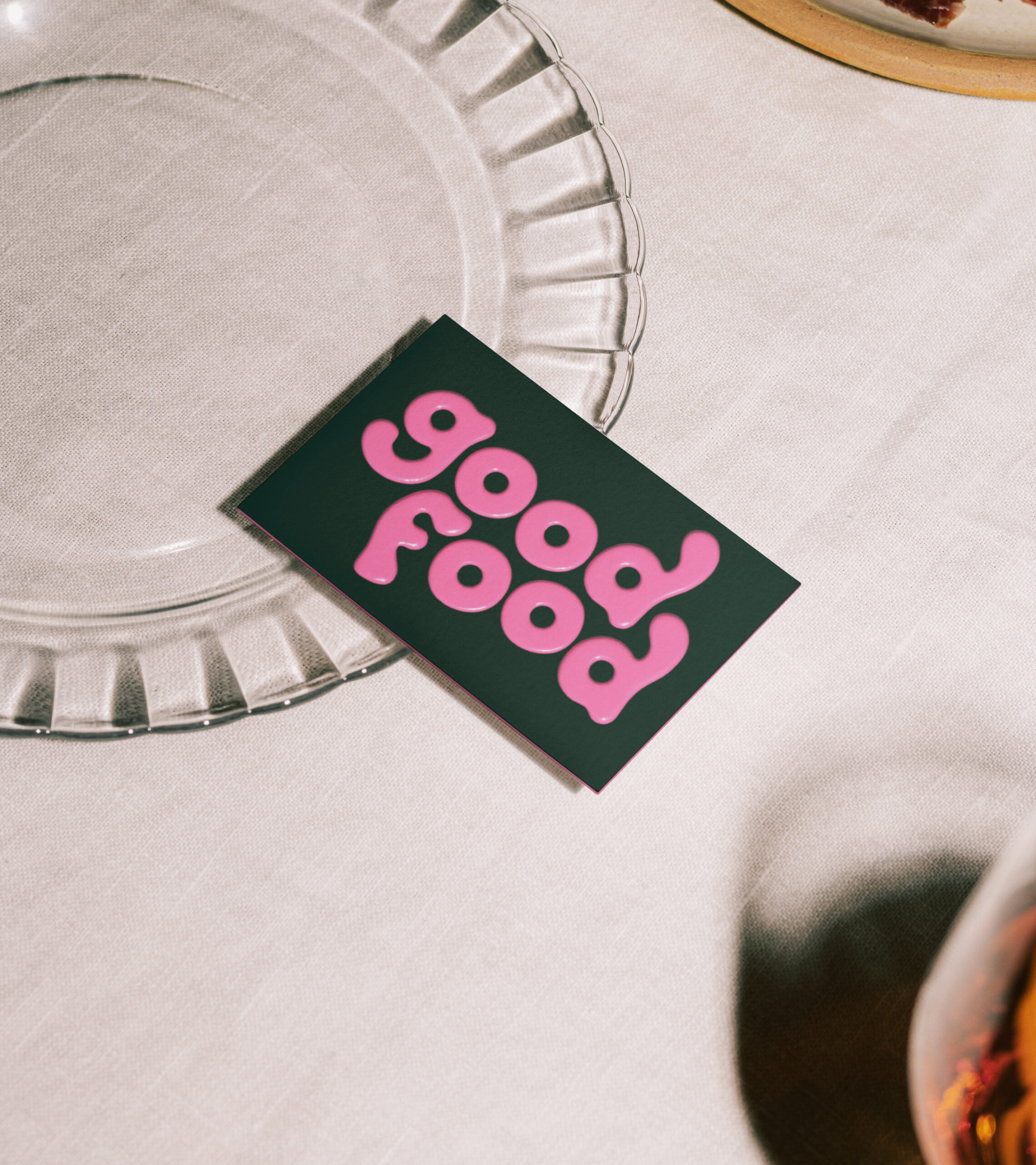 goodfood business card mockup